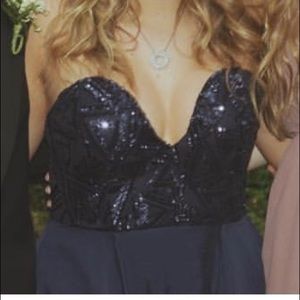 Navy Blue Long Dress